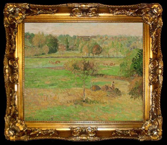 framed  Camille Pissarro Autumn in Eragny, ta009-2